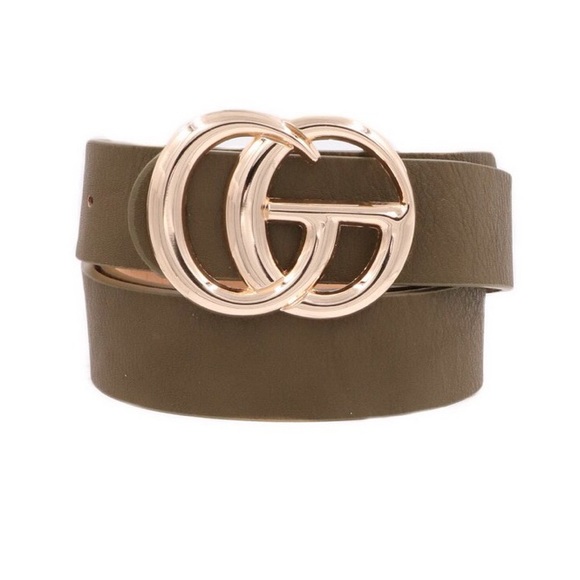 Tayzani Accessories - Womens Blogger Belt Olive Fashion Accessory NWT